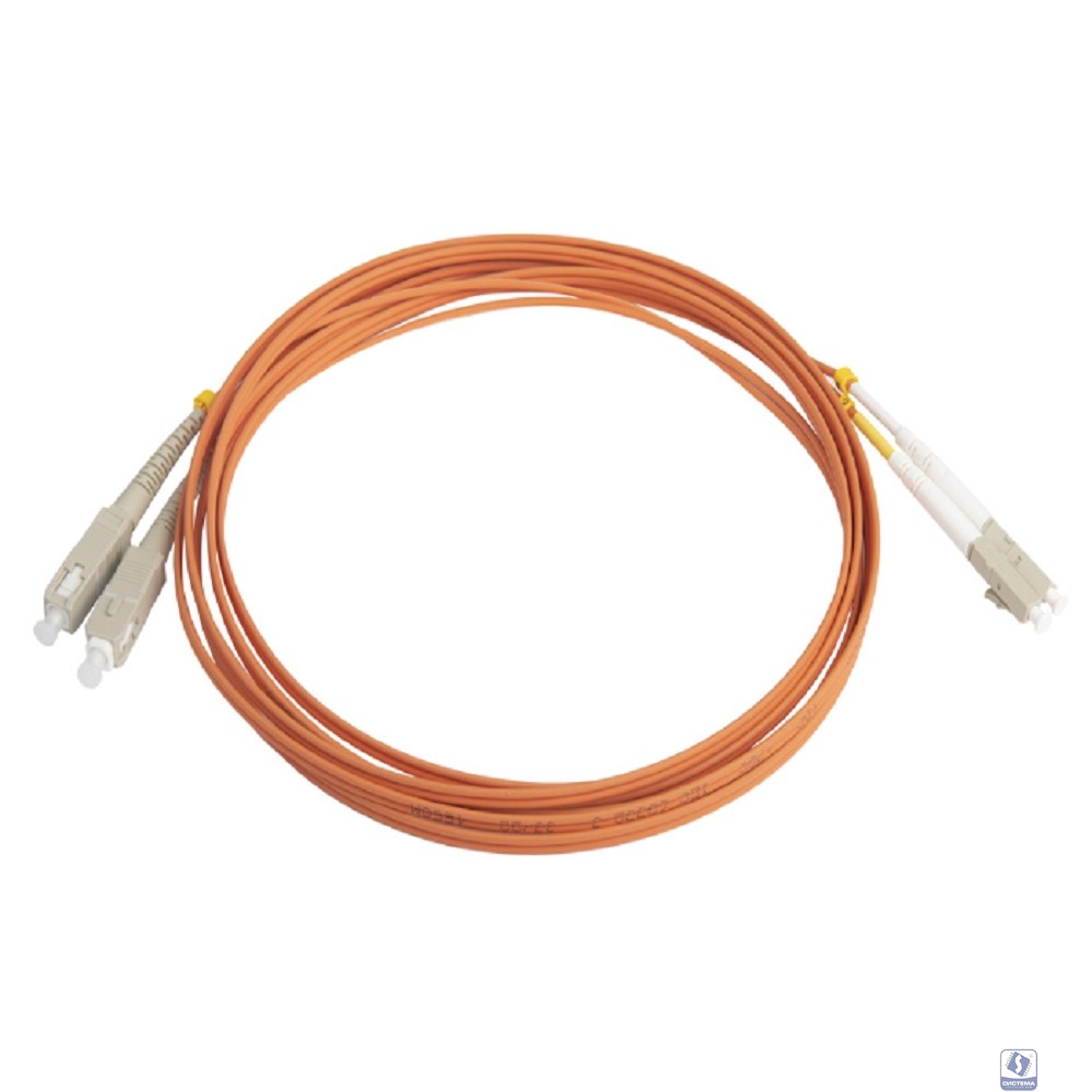 Hyperline FC-50-LC-SC-PC-3M Патч-корд волоконно-оптический (шнур) MM 50/125, LC-SC, duplex, LSZH, 3 м[ FC-D2-50-LC/PR-SC/PR-H-3M-LSZH-OR]