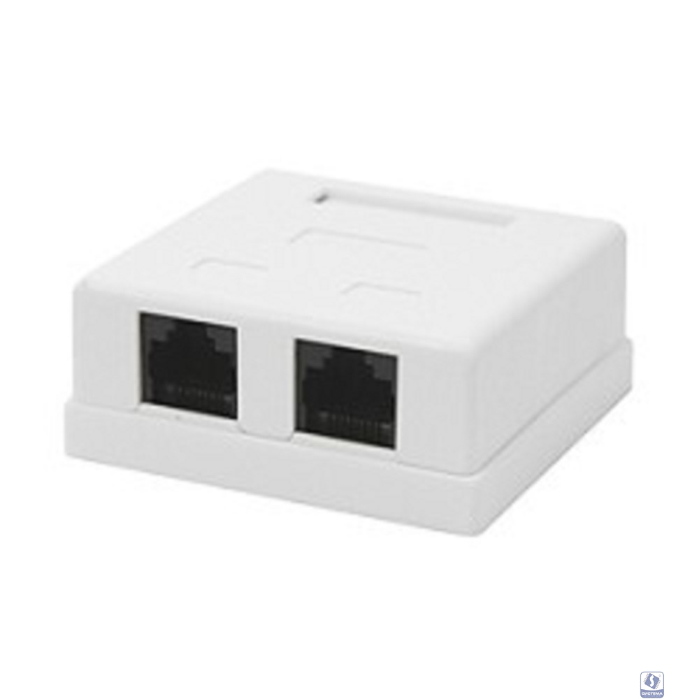 Gembird NA214 RJ-45 Розетка  кат.5e внешняя 2 порта, 110&Krone