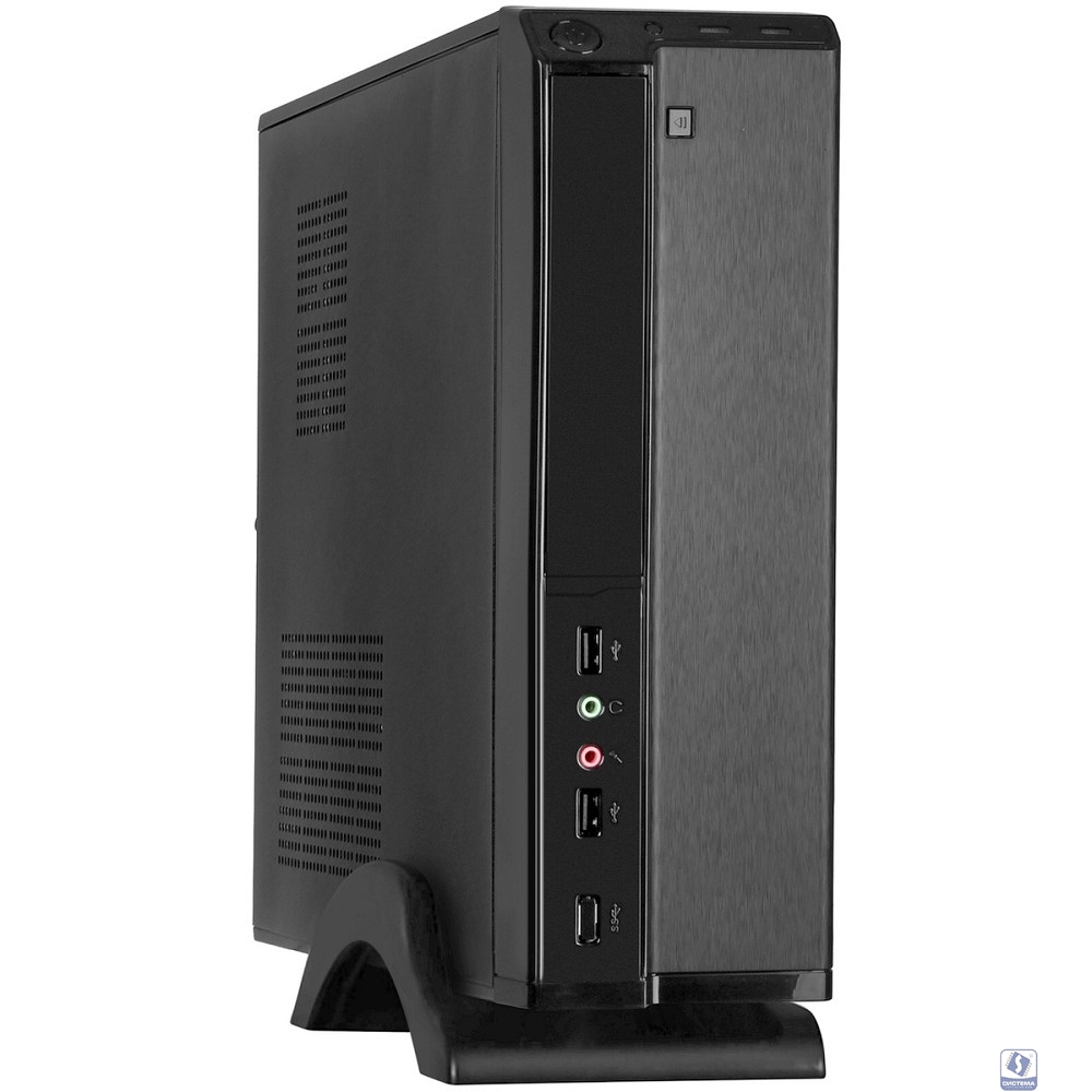 Exegate EX268691RUS Корпус MiniITX Exegate MI-207 Black, miniITX/mATX, <M450, 80mm>, 2*USB, Audio