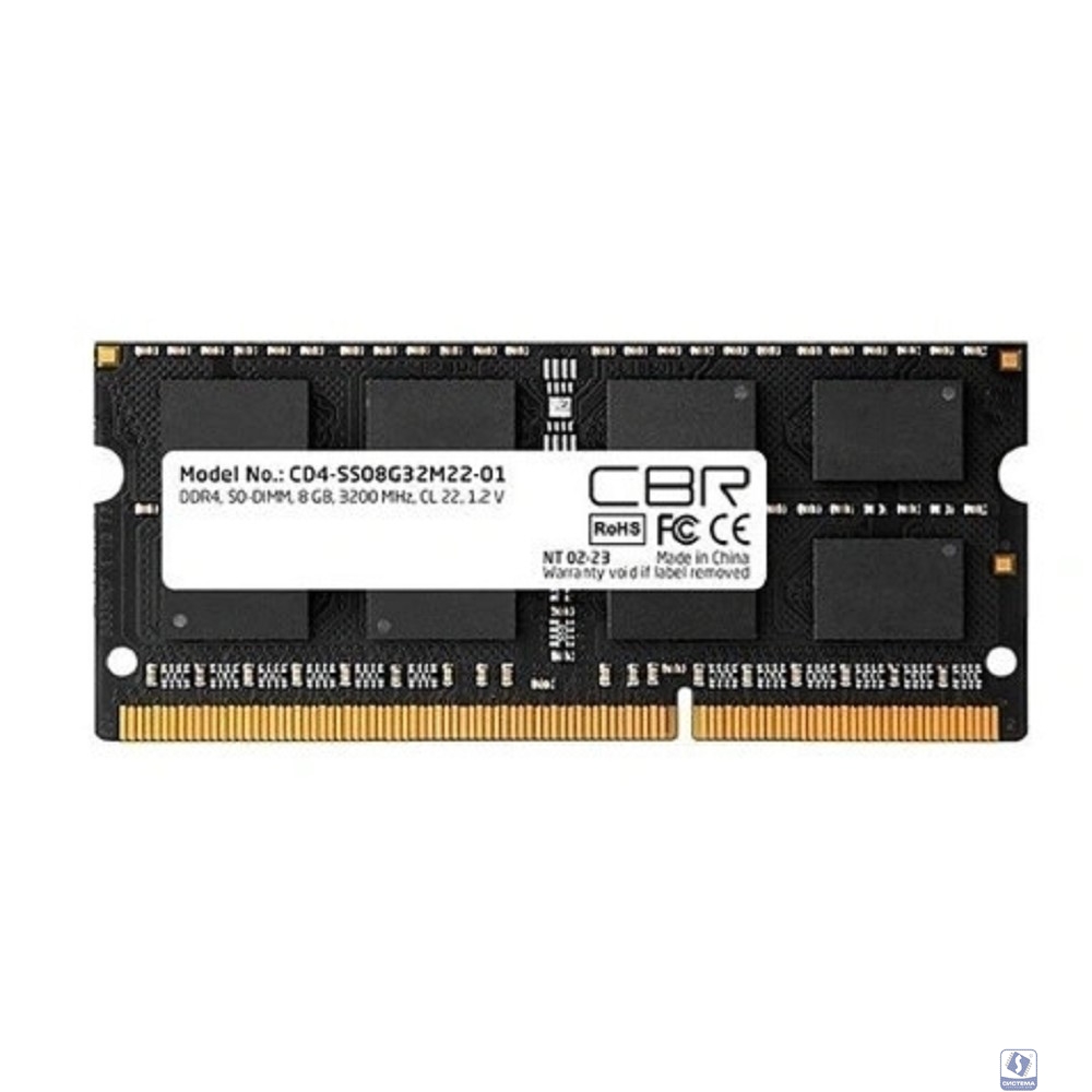 CBR DDR4 SODIMM 8GB CD4-SS08G32M22-01-AIO PC4-25600, 3200MHz, CL22, 1.2V 