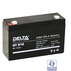 Delta DT 612 (12А\ч, 6В) свинцово- кислотный аккумулятор  