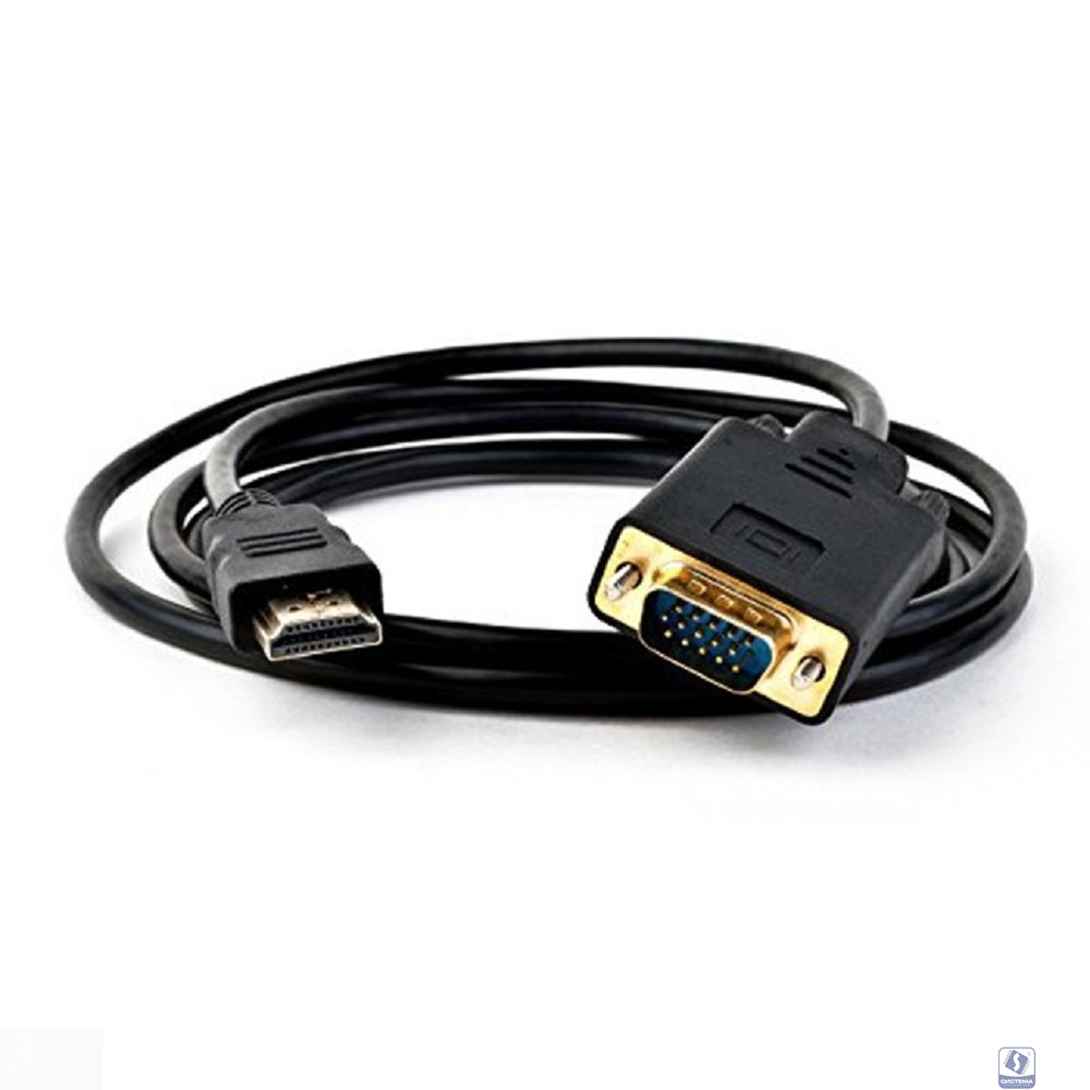 ORIENT Кабель-адаптер HDMI M  C702 --> VGA 15M, длина 1.8 метра, черный