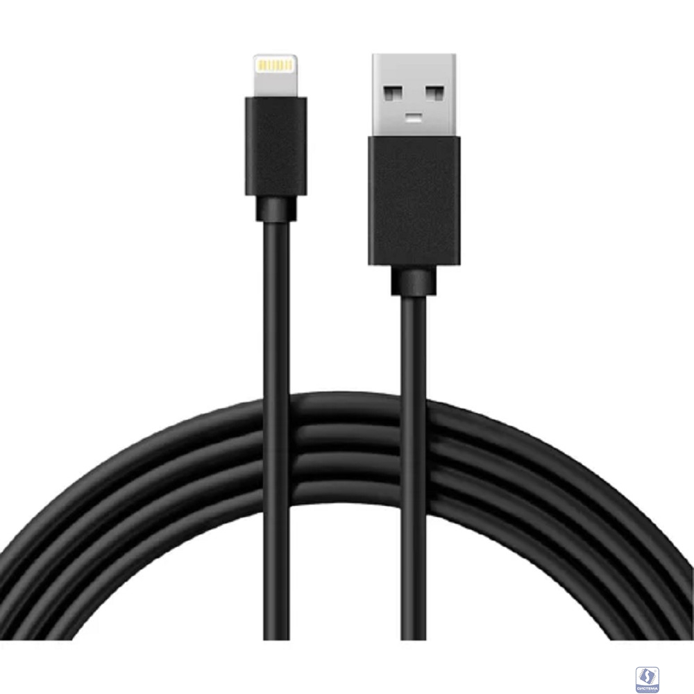 Rexant (18-1122) Кабель USB-A – Lightning для Apple, 1А, 1м, ПВХ, черный