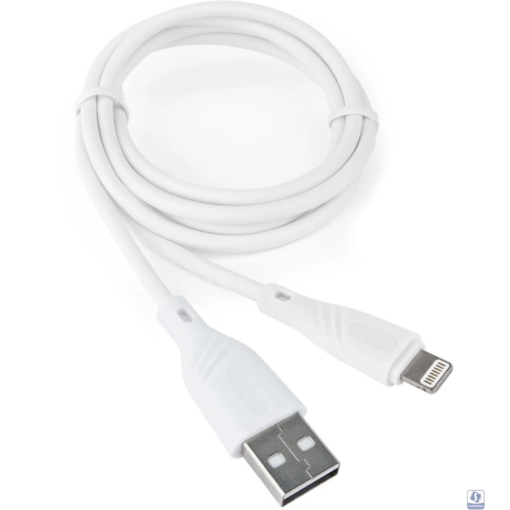 Cablexpert Кабель для Apple AM/Lightning, 2.1А, медь, Mobile1, 1м, белый, коробка (CCB-USB-AMAPO1-1MW)