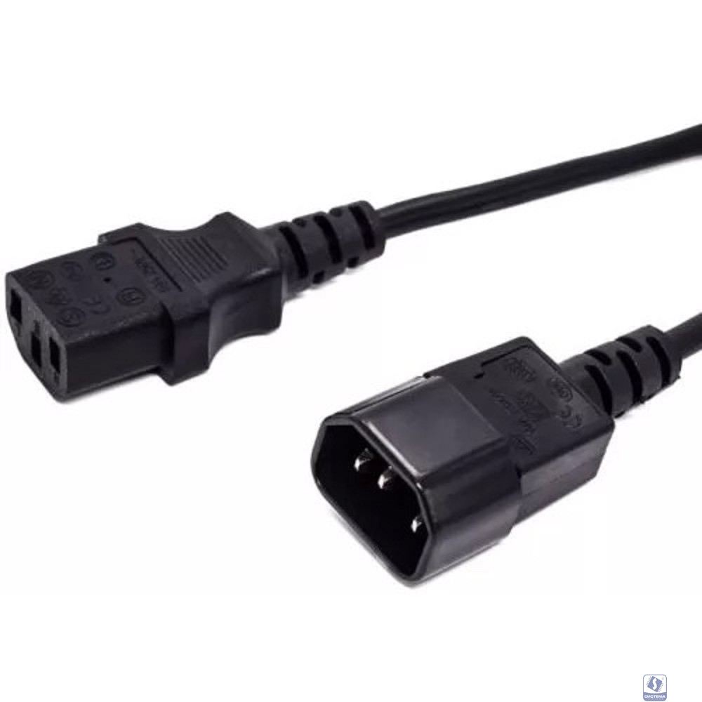Кабель питания Filum FL-PC16-C13-C14-3M С13- C14, 3х1 мм?, 220В, 10A, чёрный, 3 м.[FL-PC16-C13-C14-3M]