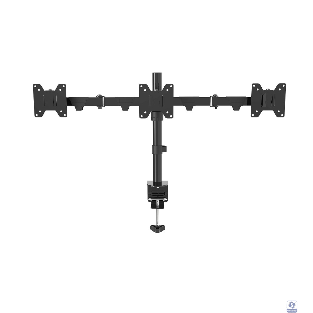 Wize [WDM3-26] Настольное крепление для трех мониторов 14"-26", VESA 75x75, 100x100, макс. нагрузка 10 кг,