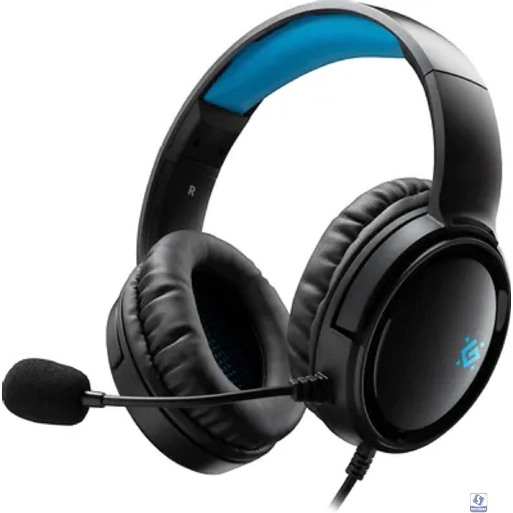 Defender Игровая гарнитура Abyss черный, провод 2 м [64548]