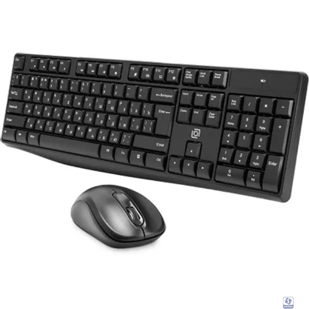 Клавиатура и мышь Wireless Oklick S260W 2066170 клав: черная, мышь: черная, USB Multimedia