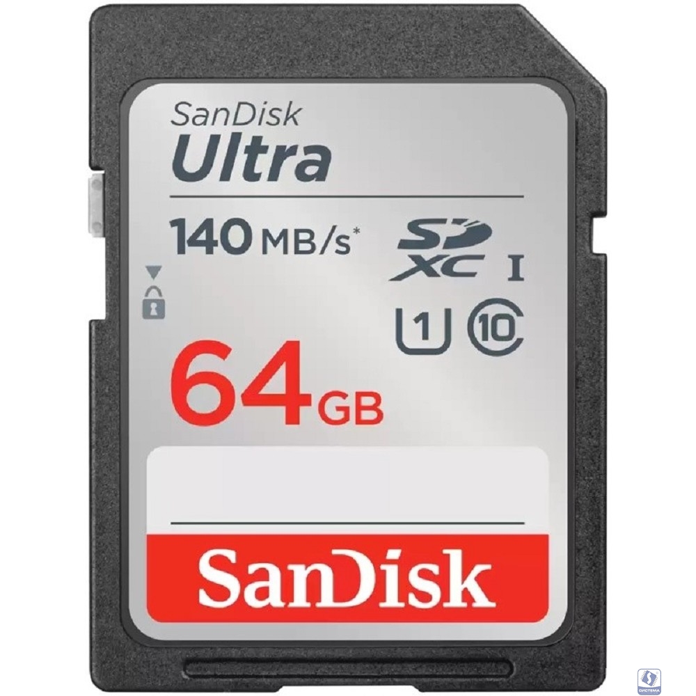SecureDigital 64GB SanDisk Ultra SDXC Class 10 UHS-I U1 Ultra R 140MB/s <SDSDUNB-064G-GN6IN>