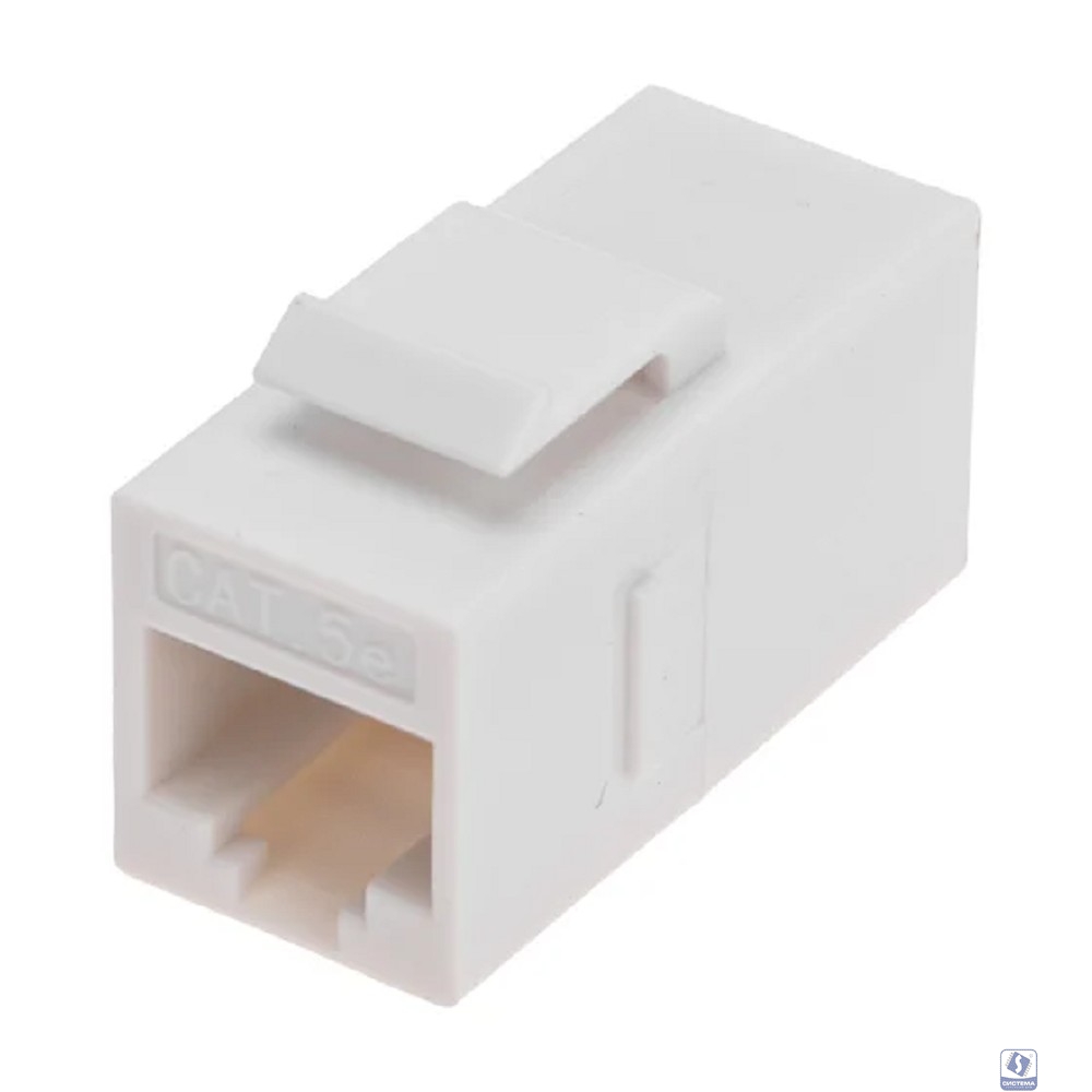Rexant (02-0101) Адаптер проходной формата Keystone, Jack RJ-45(8P8C), UTP, CAT 5e PRO