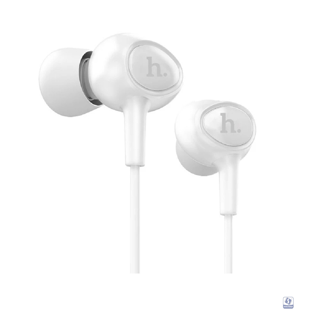 HOCO Проводные наушники-вставки с микрофоном Hoco M3, белые