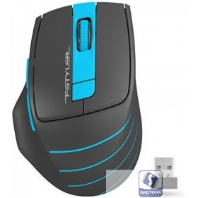 A-4Tech Мышь FStyler FG30 BLUE серый/синий оптическая (2000dpi) беспроводная USB  [1147561]