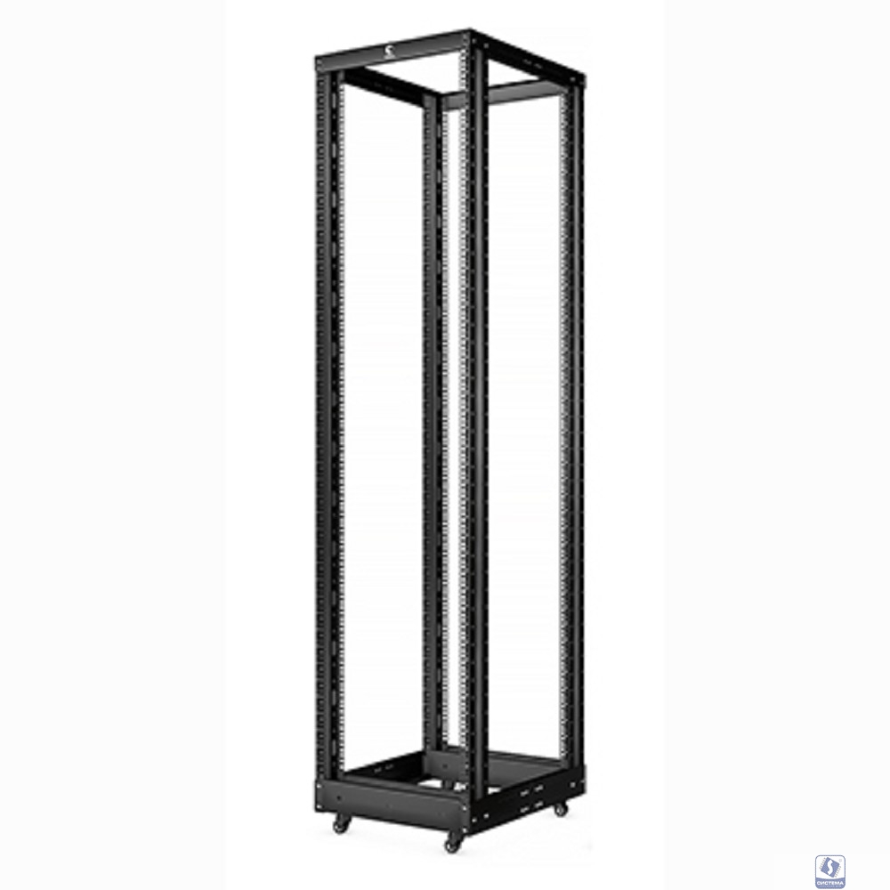 Cabeus RA-45U-1000-BK Открытая стойка 19", 45U, двухрамная, усиленная, цвет черный