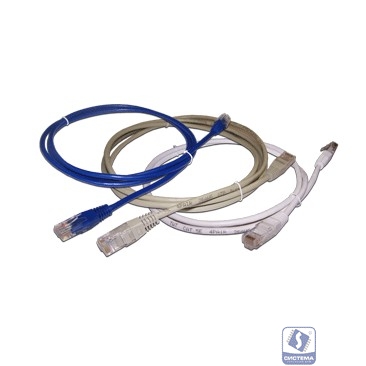 Патч-корд TWT UTP кат.5e, с заливными колпачками, 1.0 м, синий