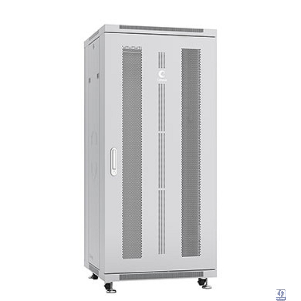 Cabeus ND-05C-27U60/60 Шкаф монтажный телекоммуникационный 19" напольный для распределительного и серверного оборудования 27U 600x600x1388mm (ШхГхВ) передняя и задняя перфорированные двери, ручка с за