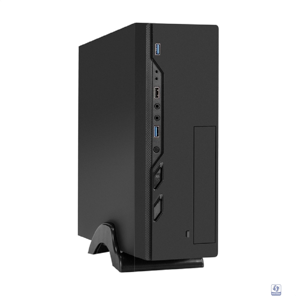 Exegate EX296292RUS Корпус Desktop ExeGate MI-208U2 (mini-ITX/mATX, без БП, 1*USB+2*USB3.0, аудио, черный)