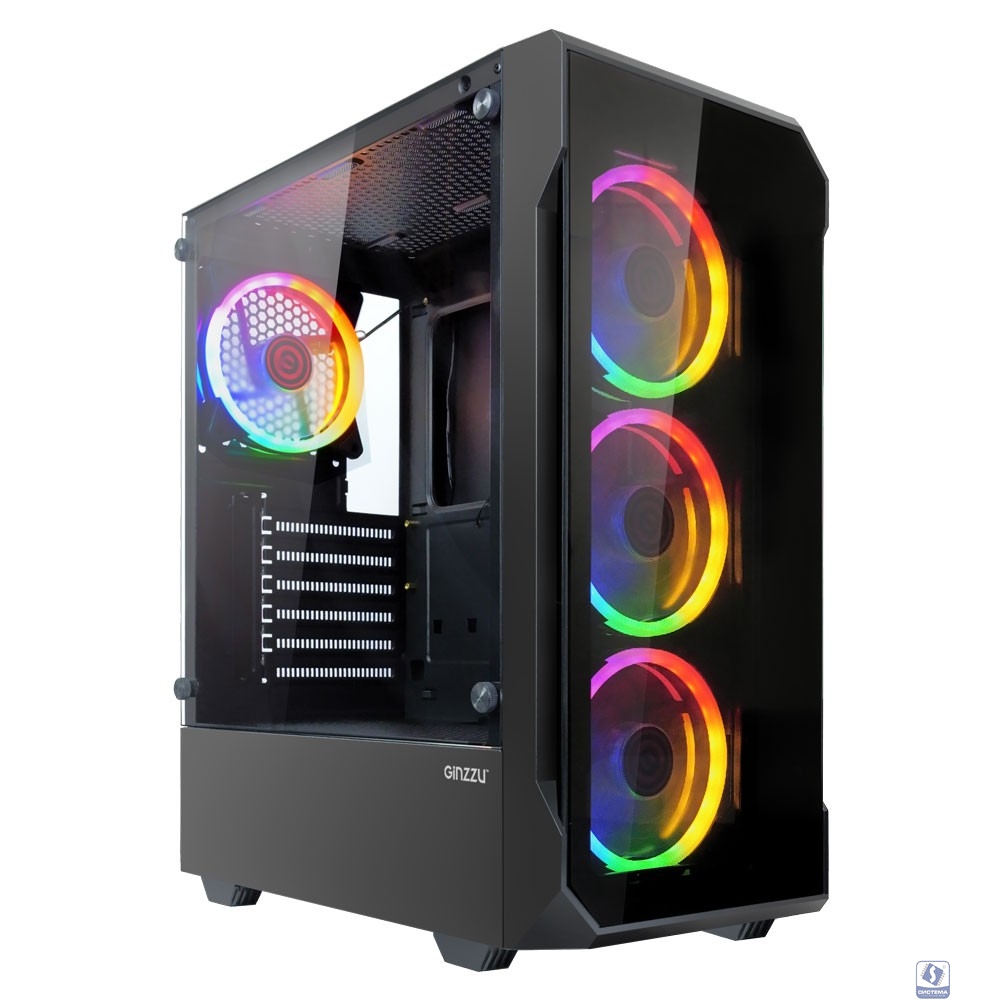 Ginzzu CL320 FAN 12CM FRGB*4