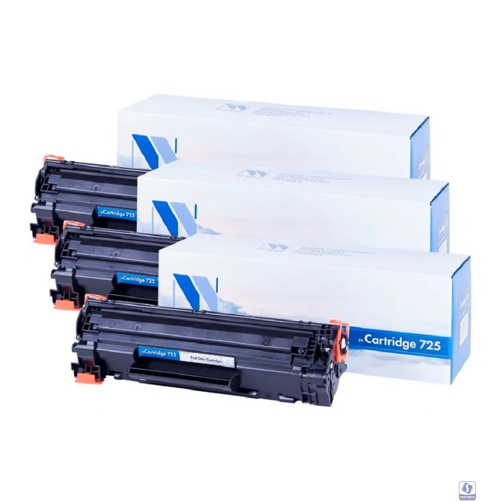 Картридж NVP совместимый NV-725-SET3 для Canon i-Sensys 6000/ 6000B/ 6020/ 6020B/ 6030 / 6030B/ 6030w/ MF 3010 (1600k) (3 шт)