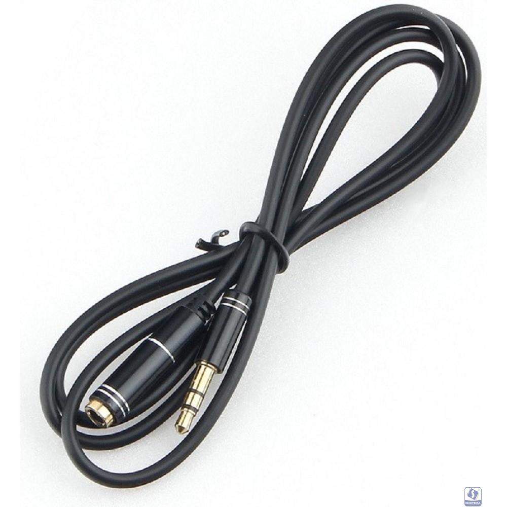 Кабель-удлинитель аудио Cablexpert Jack 3.5(M)/Jack 3.5(F), Mobile, 1м, черный, коробка (CCAB-02-35MF-1MB)