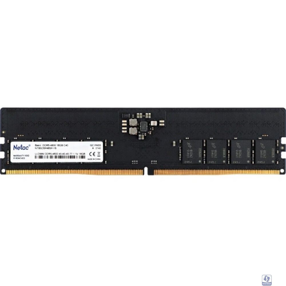 Netac DDR5 DIMM 16GB 4800MHz CL40 1.1V / NTBSD5P48SP-16