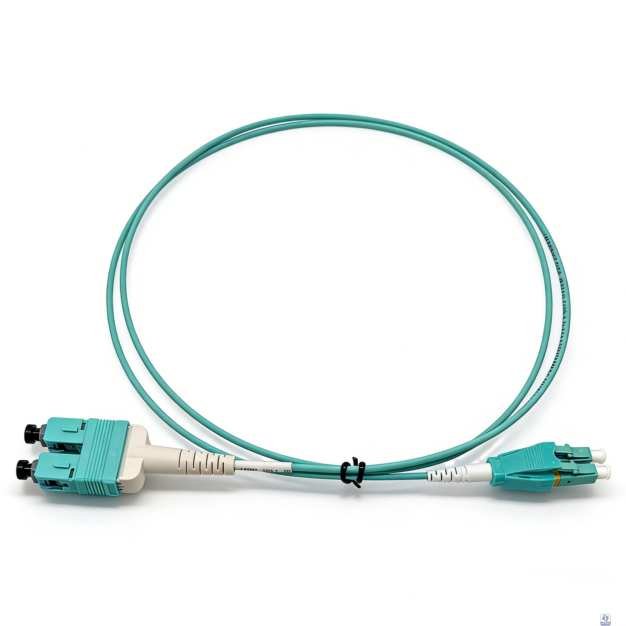 Оптический патчкорд NEOMAX (NMO-LC-SC-MM-1M) LC/UPC-SC/UPC, Uniboot OM4, Multimode, Duplex, 50/125, LSZH, Aqua, 1м