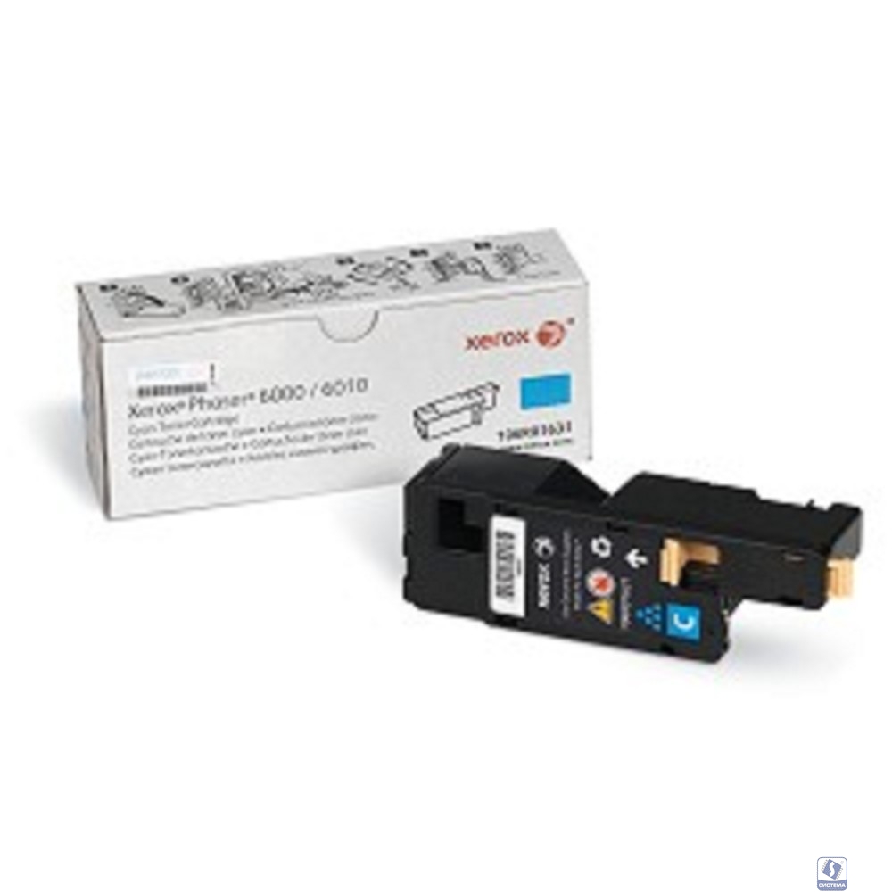 XEROX 106R01631 Тонер-картридж Xerox Phaser 6000/6010, cyan 1k