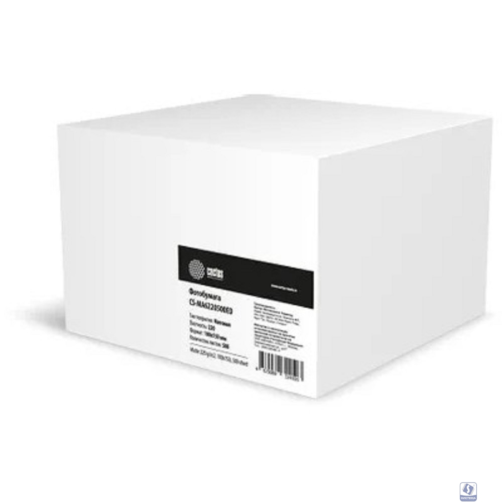 Фотобумага Cactus CS-MA6220500ED, A6, для струйной печати, 500л, 220г/м2, белый, покрытие матовое /матовое