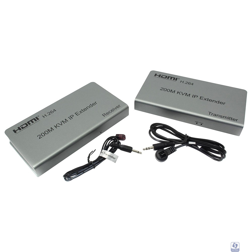 ORIENT VE052, HDMI KVM IP extender, HDMI+USB удлинитель до 200 м по витой паре Cat5e/6, HDMI 1.3, 1080p@60Hz, HDCP, (исп.TCP/IP про-л, код-а H.264, битрейт 8Mbps) пит. от вн. БП 5В/2А, (31069) 