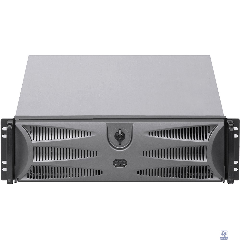 Procase EB350D-B-0 Корпус 3U Rack server case, дверца, черный,  без блока питания , глубина 500мм, MB 12"x9.6"
