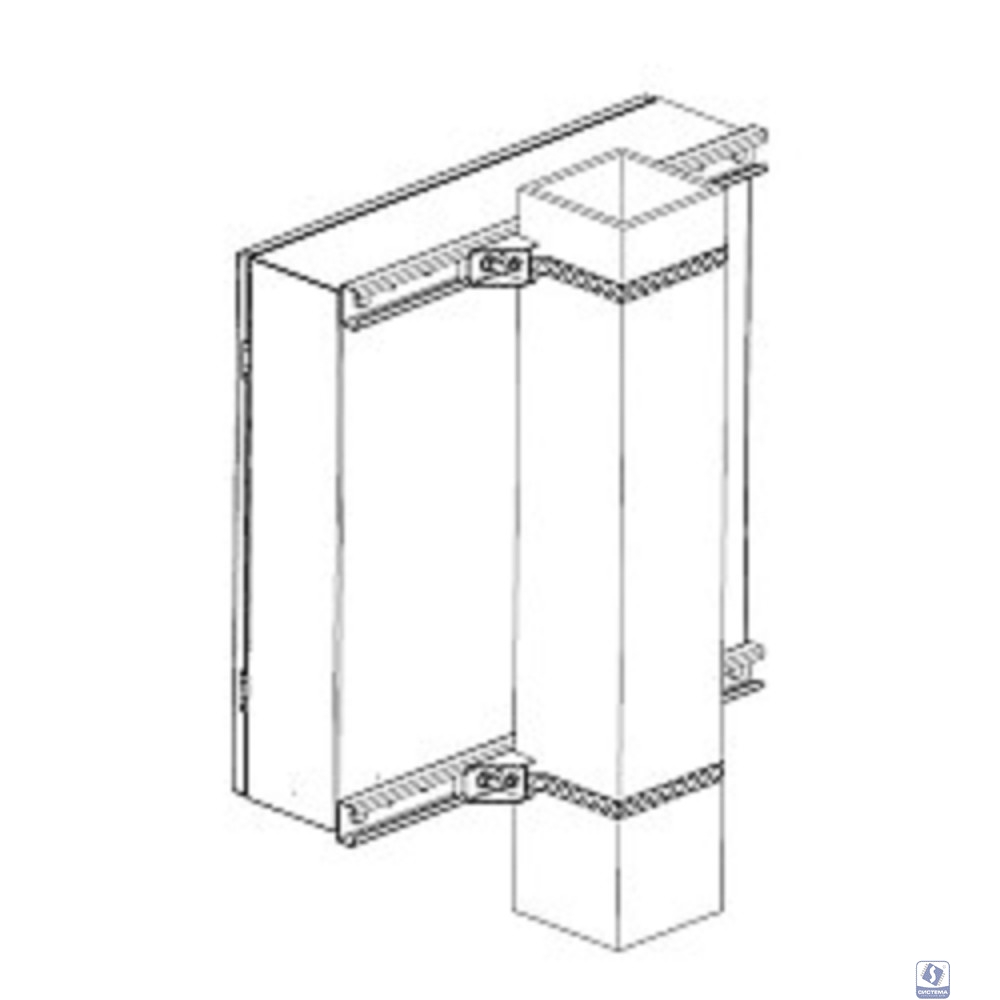Elbox Комплект крепления на столб для шкафов ШТВ-Н и EMW шириной 400-600 мм. EMW-KKC-400-600