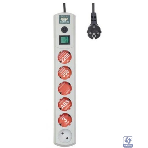 Сетевой фильтр Most LRG, 3м, белый [lrg 6-3wt]