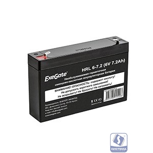 Exegate EX282951RUS Аккумуляторная батарея DTM 607 (6V 7Ah, клеммы F1)