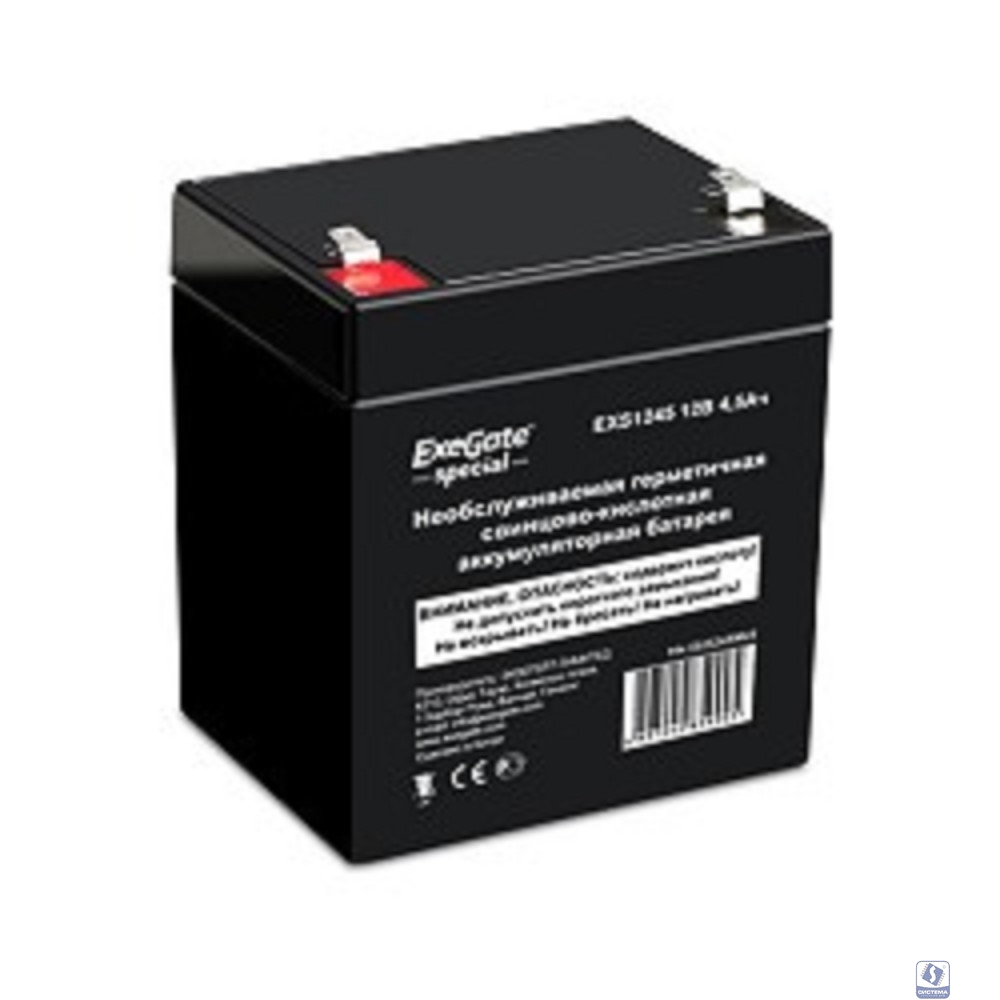 Exegate ES252439RUS Аккумуляторная батарея DT 12045 (12V 4.5Ah, клеммы F1)