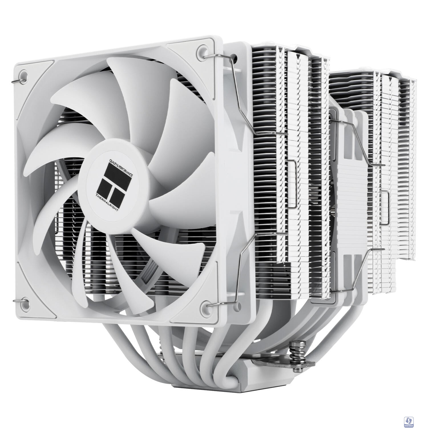 Thermalright Кулер Peerless Assassin 140 Digital White LGA115X/1200/1700/1851/2011/2066 (1x120mm + 1x140mm PWM Fan, медное основание, 6 тепл. трубок 6мм) / TRPA140DW
