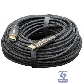 Активный оптический кабель HDMI Cablexpert, 100м, v2.0, 19M/19M, AOC Premium Series, позол.разъемы, экран, коробка (CCBP-HDMI-AOC-100M)