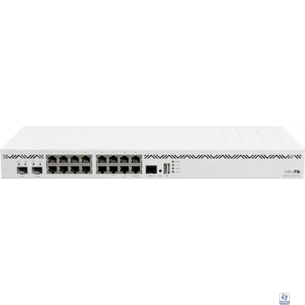 MikroTik CCR2004-16G-2S+ Маршрутизатор проводной, 16*1Gbit RJ45, 2*10Gbit SFP+