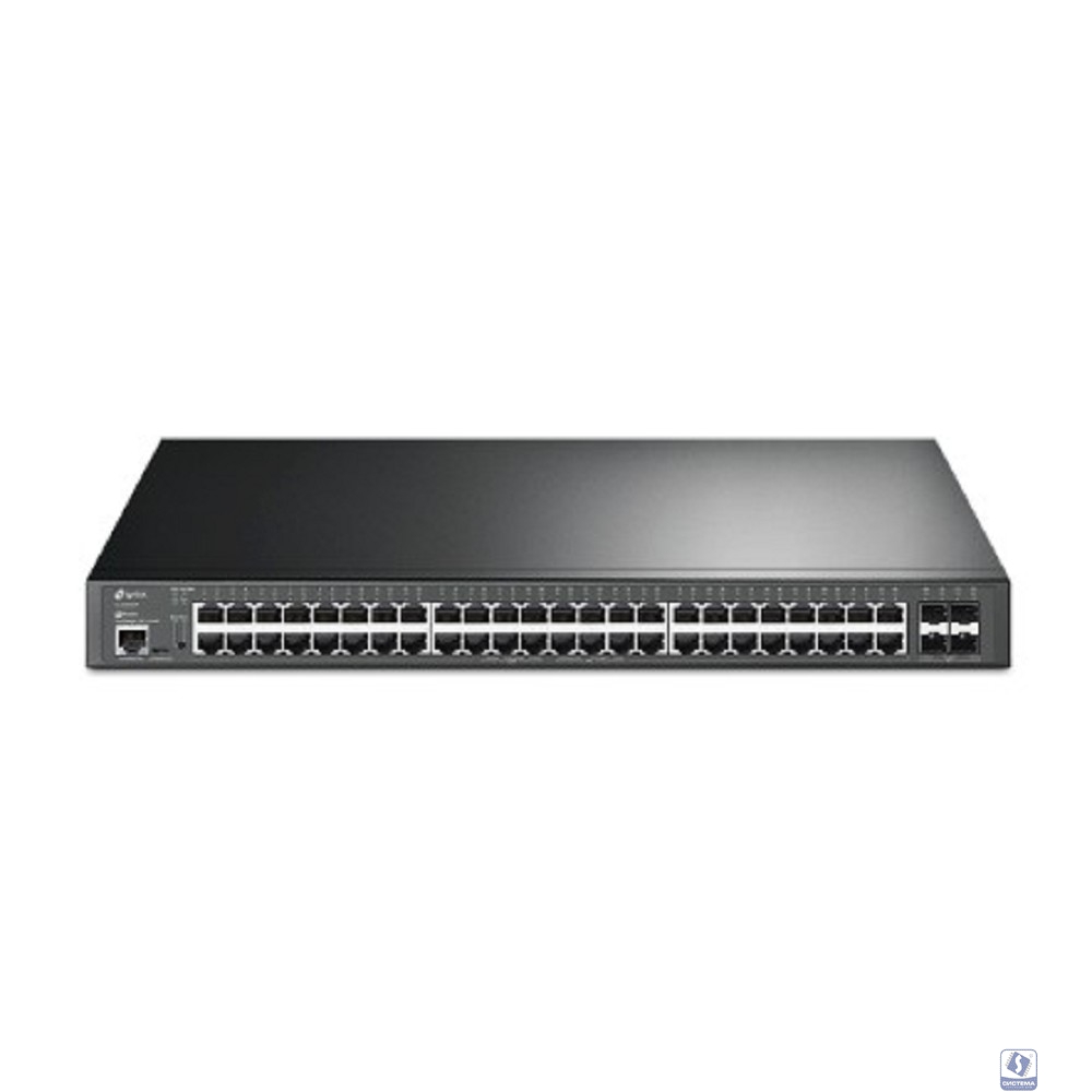 TP-Link SG3452XP Управляемый коммутатор JetStream уровня 2+ c 48 гигабитными портами PoE+ и 4 портами SFP+