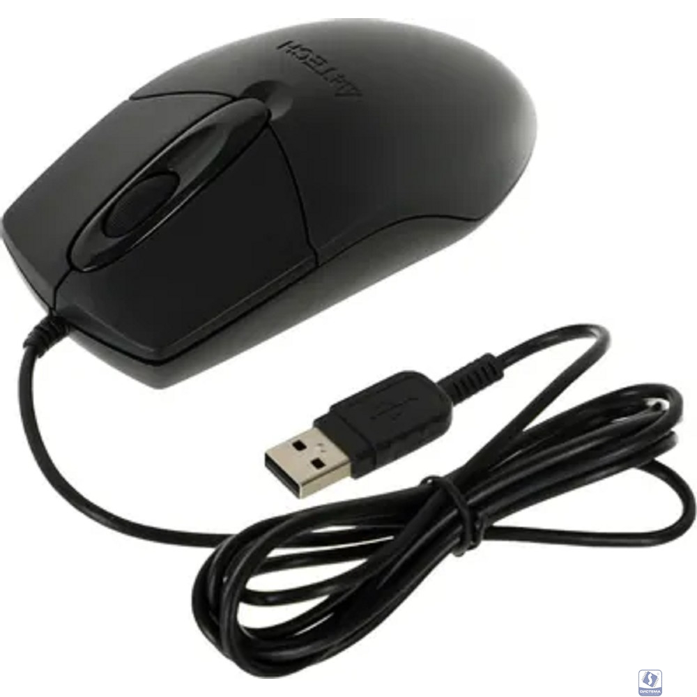 A-4Tech Мышь OP-720 (черный) USB, пров. опт. мышь, 2кн, 1кл-кн [513289]
