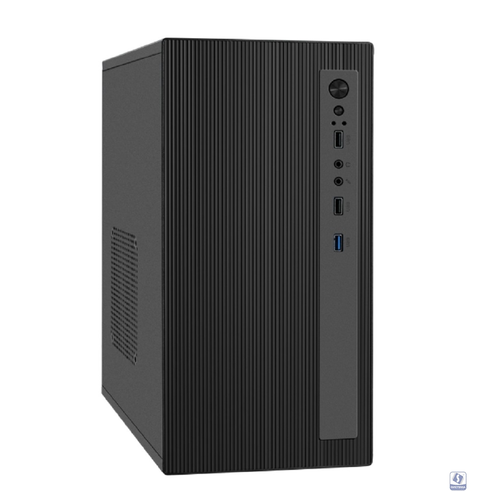 Exegate EX299065RUS Корпус Minitower ExeGate BAA-303MU (mATX, без БП, 2*USB+1*USB3.0, HD Audio, черный)