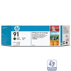 HP C9464A Картридж №91, Matte Black 