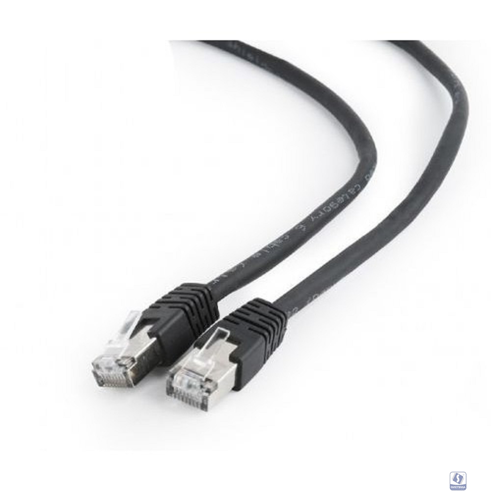Cablexpert Патч-корд FTP PP6-1M кат.6, 1м, литой, многожильный (черный)