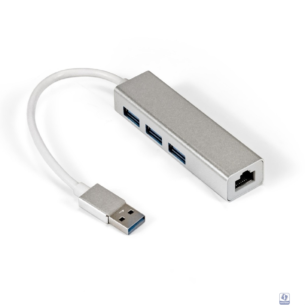 ExeGate EX294185RUS Кабель-адаптер ExeGate EXE-77U3T-45 (USB3.0 --> 3xUSB3.0 + 1xRJ45 UTP 1000Mbps RLT8153)