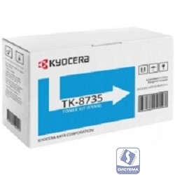 Тонер-картридж Kyocera TK-8735C (синий) (ресурс 40 000 отп.) для TASKalfa 7052/8052/7353/8353ci