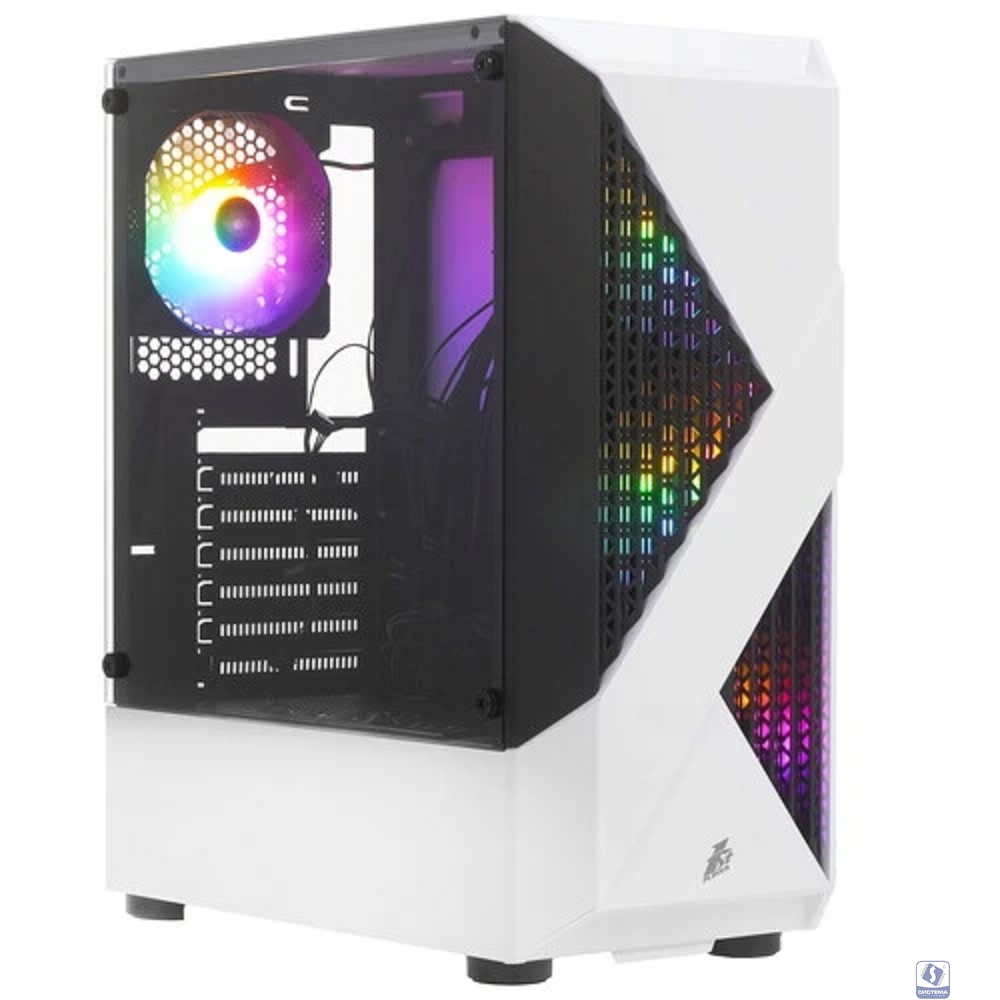 1STPLAYER FIREROSE F3-A White / ATX, TG / 4x120mm LED fans inc. / F3-A-WH-4F1