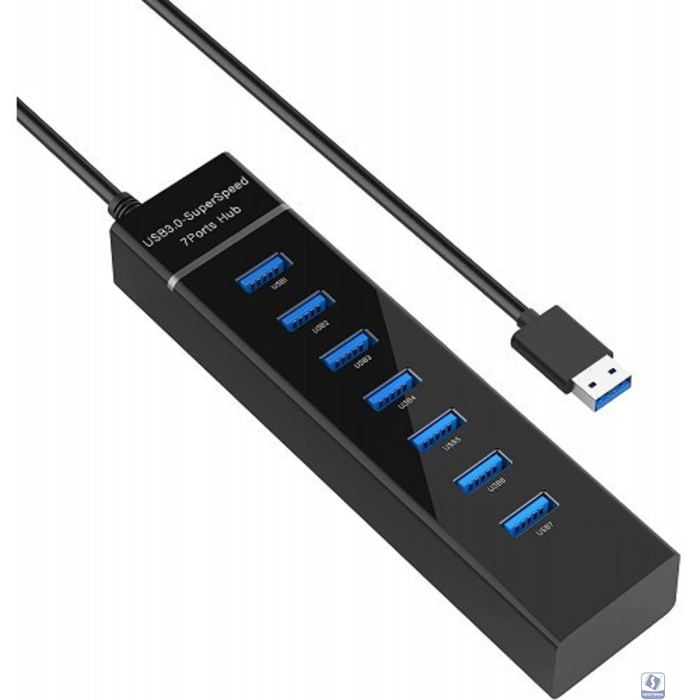 KS-is KS-569 USB хаб 1xUSB 3.0 6xUSB 2.0 F в USB 3.0 Type A M с БП KS-is KS-569 USB хаб 1xUSB 3.0 6xUSB 2.0 F в USB 3.0 Type A M с БП