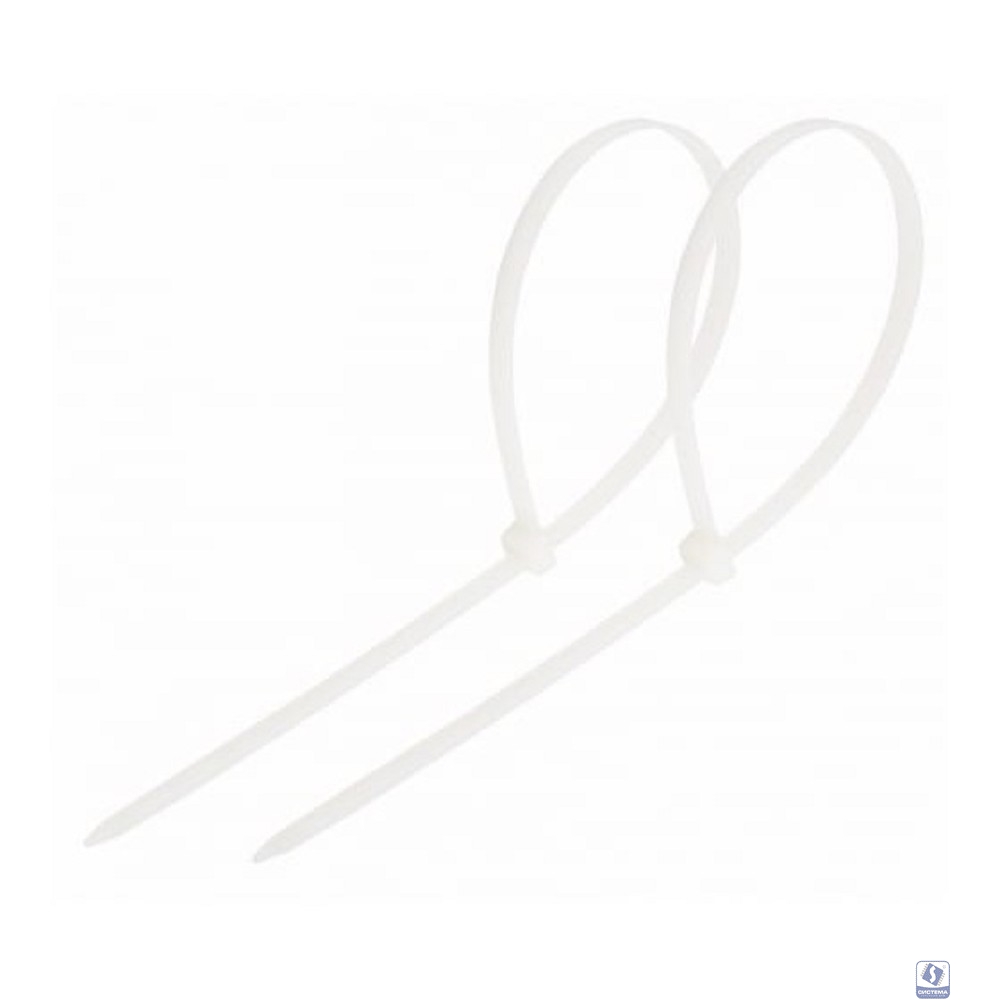 Rexant (07-0350) Стяжка кабельная нейлоновая 350x4,8мм, белая (100 шт/уп)