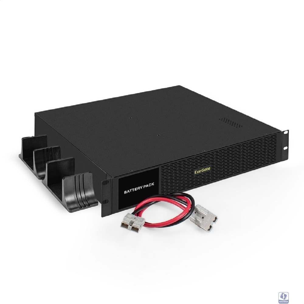 Exegate EX299101RUS Батарейный блок ExeGate PowerExpert BX-2U3000.48V.8S9Ah для UHB-3000 (батареи 12V 9Ah - 8шт, Rackmount 2U/Tower, металлический корпус, Black)
