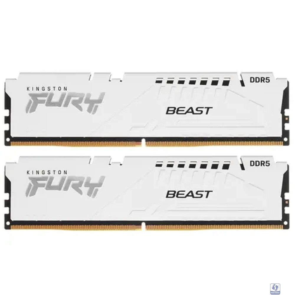 Kingston DDR5 DIMM 64Gb 2x32GB 6000MHz KF560C36BWEK2-64 Fury Beast RTL Gaming PC5-48000 CL36 288-pin 1.35В dual rank с радиатором Ret