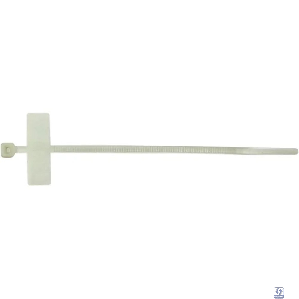 Gembird MPT-210x3.0  Стяжки пластиковые 210 мм х 3.0 мм с площадками для маркировки  (100 шт.)(MPT-210x3.0)