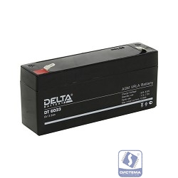 Delta DT 6033 (3,3 А\ч, 6В) свинцово- кислотный аккумулятор  